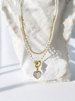 18K Gold Plated & Pearl Beaded Necklace