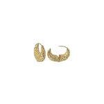 Gold Plated Brass hoop Earrings