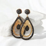 18K Gold/Silver Plated Spinel Crystal Stone Earrings