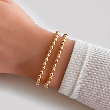 18K Gold Bead Bracelet