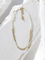 18K Gold Plated & Pearl Beaded Necklace