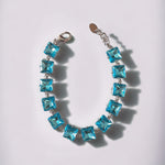 Aquamarine K9 Swarovski Crystal Tennis Bracelet