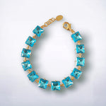 Aquamarine K9 Swarovski Crystal Tennis Bracelet