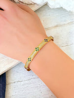 Gilded Clover: Classic Bangle Bracelet