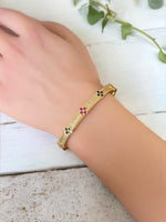 Gilded Clover: Classic Bangle Bracelet