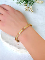 Gilded Clover: Classic Bangle Bracelet