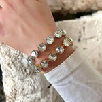 10mm Round Swarovski Element Crystal Tennis Bracelet