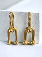 Pave Cubic Zirconia Hardwear Link Earrings