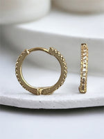 Cubic Zirconia Huggie Hoops