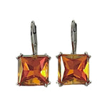 Fireopal Swarovski Element Crystal Leverback Earrings