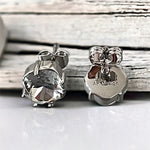 Cushion-Cut Swarovski Crystal Post Earrings