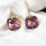 Amethyst Cushion-Cut Swarovski Element Crystals