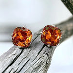 Fireopal Cushion-Cut Swarovski Element Crystals