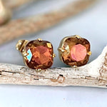 Fireopal Cushion-Cut Swarovski Element Crystals