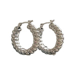 Spiral Chic: 27mm Round Hoop Earrings