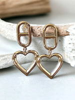 Drop Dangling Heart Earrings