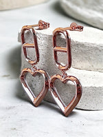 Drop Dangling Heart Earrings