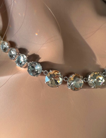 Champagne & Clear Crystal Swarovski Element Crystal Tennis Necklace