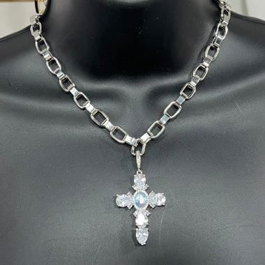 CZ Cross Necklace