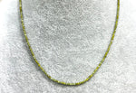 18K Gold Plated Plain  Enamel 2MM Crystal Beaded Necklace