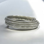 18K Gold/Silver Plated Solid Spiral Bracelet