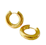 18K Gold Plated Round Mini 2mm Hoop Earrings