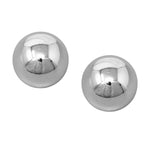 18K Gold Plated Round Big Stud Earrings