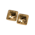 18K Gold Plated Square Shaped Stud Earrings