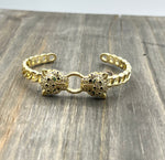 Panther Head CZ Bracelet