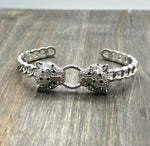 Panther Head CZ Bracelet