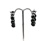 Round Disk Hoop Earring