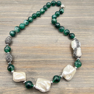 Natural 12mm Agate Necklace