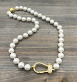 Shell Pearl 10mm Beaded Necklace