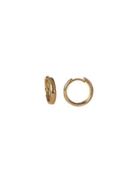 18K Gold Plated Plain  2mm Hoop Earrings