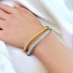 Designer-Inspired Elegance Clash Bangle Bracelet