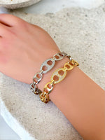 Pave CZ G Link Bracelet