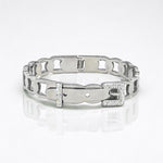 Stainless Steel Crystal Buckle Bracelet