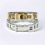 Stainless Steel Crystal Buckle Bracelet