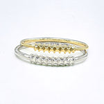 18K Gold/Silver Plated Inspired Stud Bracelet