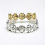 18K Gold/Silver Plated Flower Inspired Cuff