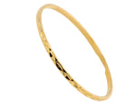 18K Gold Plated Water Wave Pattern Bangle