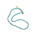 Turquoise Gem Stone & Gold Plated Beaded Necklace