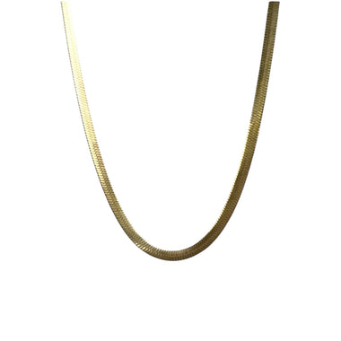 Stainless Steel Gold/Silver Herringbone Necklace