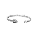 18K Gold/Silver Plated Panther With Round Diamond Cut Stone Cuban Bracelet