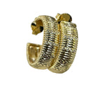 18K Gold Plated Napier Hoop Earrings