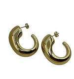 18K Gold Plated Horn Earrings