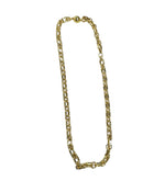 18K Gold Plated Oval Link Necklace