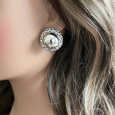 Button-Style Post Earrings