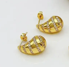 Designer-Inspired Waterdrop Stud Earrings