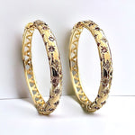 40mm Multi-Color CZ Star Hoop Earrings